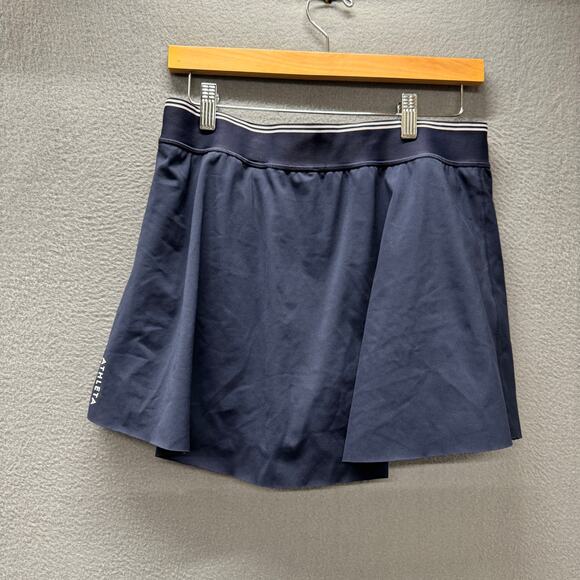 Athleta Skort Womens Large Navy Blue Ace Advantage Tipped Activewear Golf Tennis - Picture 3 of 9